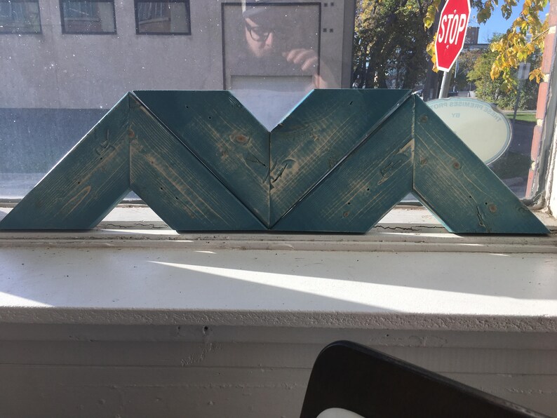 Chevron Rustic Wall Art Decor Wood arrow 3 piece set cottage Etsy