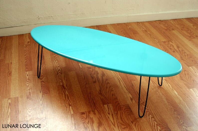 Eliptikal coffee Table Surfboard Eames Era Modern Loft ...