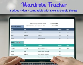 Digital Wardrobe Planner - Etsy