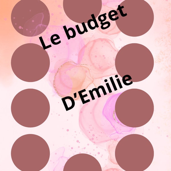 Collection Défis rose bulle / Défi budgétaire / Méthode des enveloppes