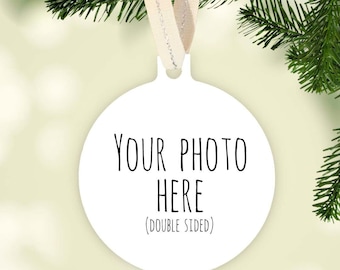 Custom Photo Ornament | Vacation Photo gift | Family Photo Ornament