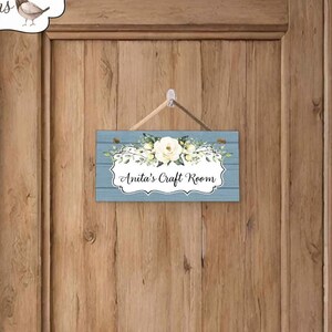 Personalized Craft Room Sign: Farmhouse Style Decor (6x12")