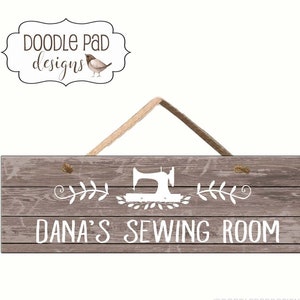 Sewing Room Door Sign | Quilting Room Decor | Farmhouse Decor