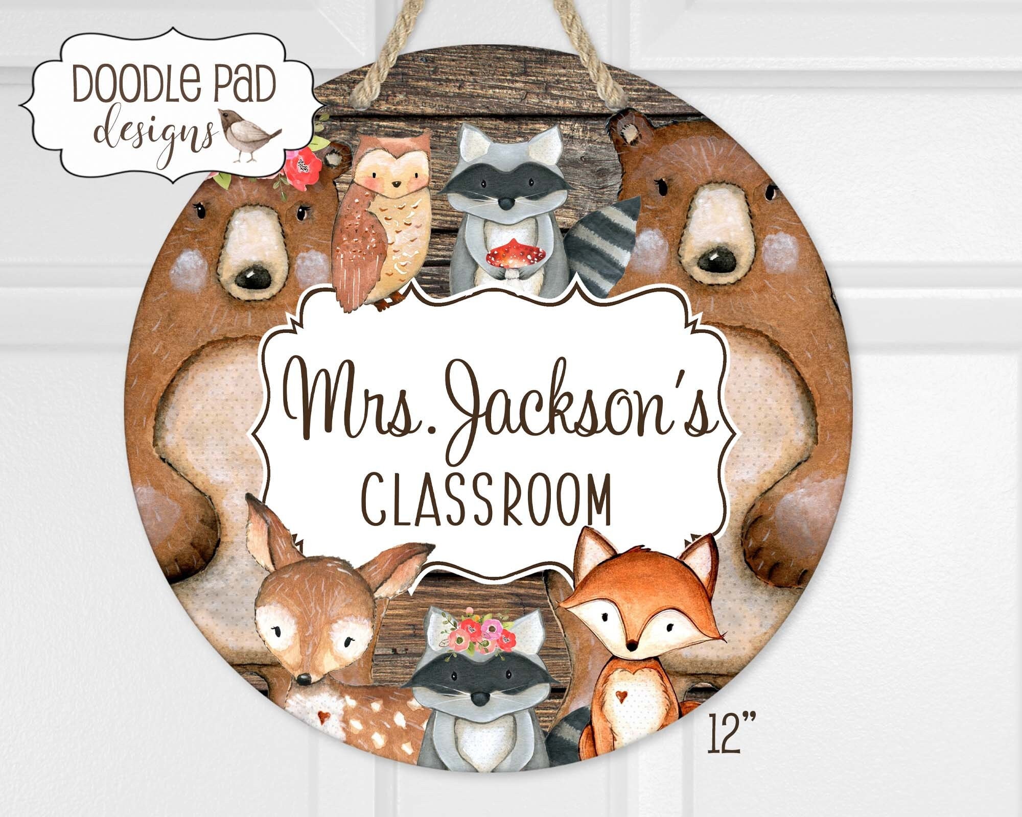 Woodland Critters Printable Classroom Label Template / Templates for  Teachers / Printable Labels / Editable Labels / Woodland Classroom 