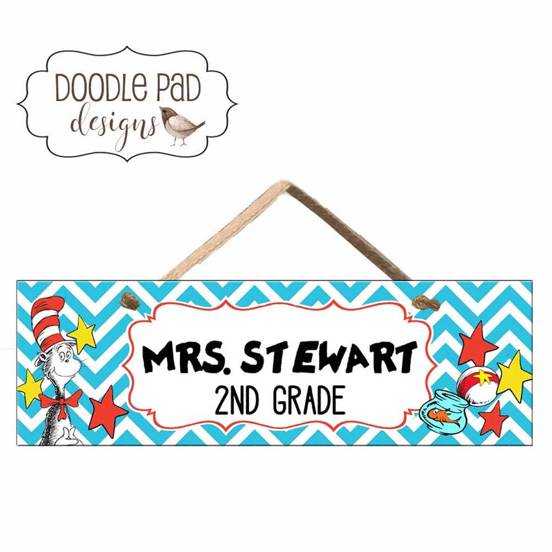 Dr Seuss Classroom Door Sign Dr Seuss Decor For Back To Etsy