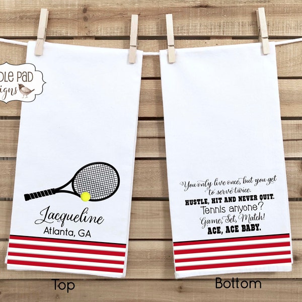 Personalized Cooling Towel for Tennis Players, Customizable Colors, 12 x 36"