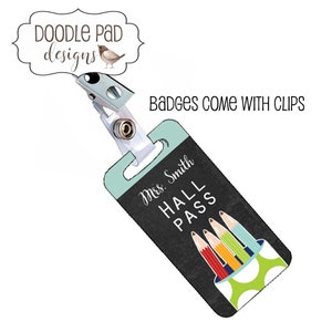 Personalized Elementary School Hall Passes, School Hall Passes ...