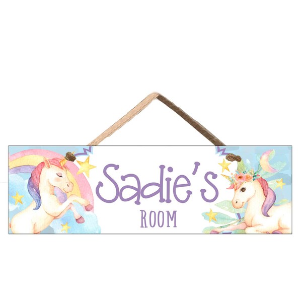 Unicorn Name Sign - Etsy