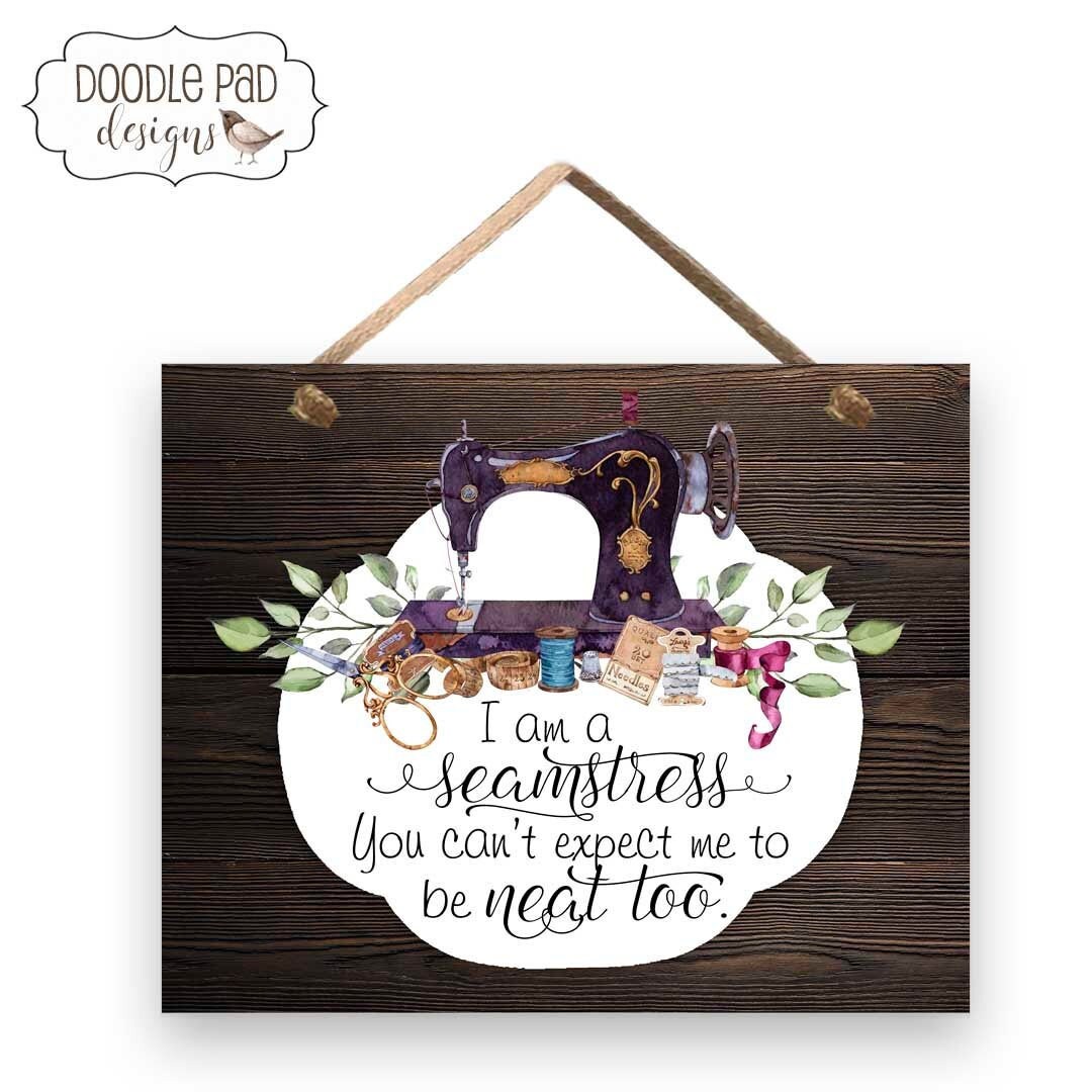 Sewing Room Decor Seamstress Quote Funny Mom's Craft Etsy