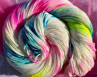 Feliciacakes - Hand dyed yarn - Mohair - Fingering - Sock - DK - Sport - Worsted - Bulky - Variegated Fantasy Yarn