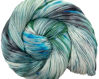 Glacier Bay National Park - Hand dyed yarn - Mohair - Fingering - Sock - DK - Sport - Worsted - Bulky - Variegated