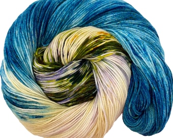 Indiana Dunes National Park - Hand dyed yarn - Mohair - Fingering - Sock - DK - Sport - Worsted - Bulky - Variegated