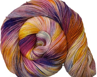 Litha - Hand dyed yarn - Mohair - Fingering - Sock - DK - Sport - Worsted - Bulky - Variegated  yarn