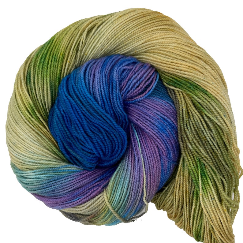 Theodore Roosevelt National Park Hand dyed yarn Mohair Fingering Sock DK Sport Worsted Bulky Variegated image 1