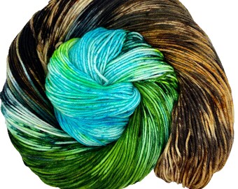 Katahdin Woods and Waters National Monument - Hand dyed yarn - Mohair - Fingering - Sock - DK - Sport - Worsted - Bulky - Variegated