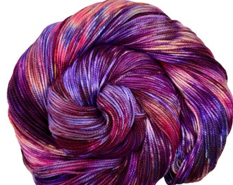 Distraction Waffles - Hand dyed yarn - Mohair - Fingering - Sock - DK - Sport - Worsted - Bulky - Variegated Valentine yarn