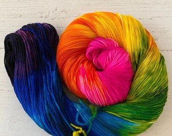 Love is Love - Hand dyed yarn - Mohair - Fingering - Sock - DK - Sport - Worsted - Bulky - Variegated  yarn