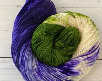 Genderqueer Pride- Hand dyed yarn - Mohair - Fingering - Sock - DK - Sport - Worsted - Bulky - Variegated  yarn