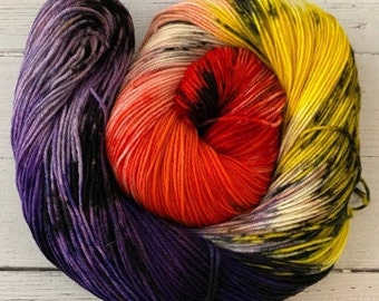 Autiqueer Pride- Hand dyed yarn - Mohair - Fingering - Sock - DK - Sport - Worsted - Bulky - Variegated  yarn