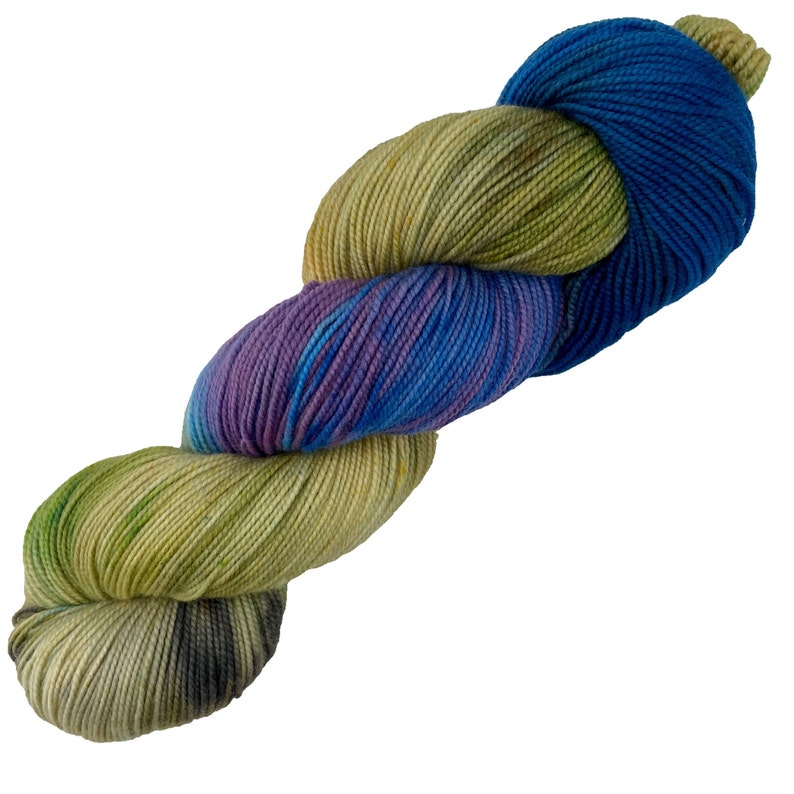 Theodore Roosevelt National Park Hand dyed yarn Mohair Fingering Sock DK Sport Worsted Bulky Variegated image 2