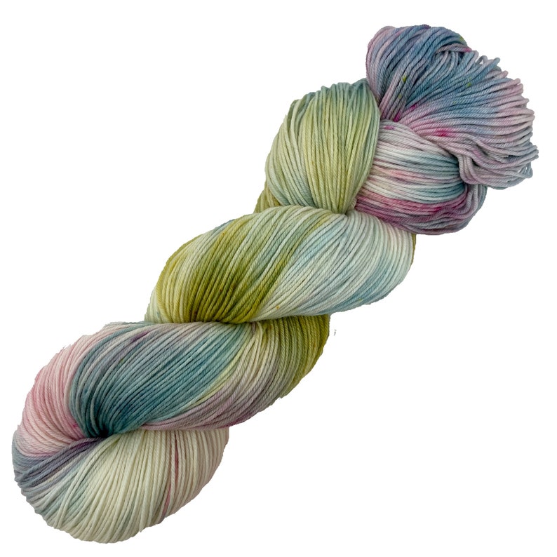 Agate Fossil Beds National Monument Hand dyed yarn Mohair Fingering Sock DK Sport Worsted Bulky Variegated image 2