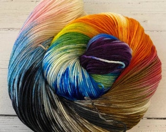 Progress Pride - Hand dyed yarn - Mohair - Fingering - Sock - DK - Sport - Worsted - Bulky - Variegated  yarn