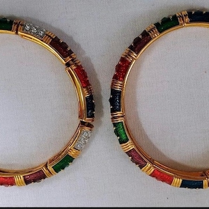 Joan Rivers Vintage Enamel Stretch Bracelets