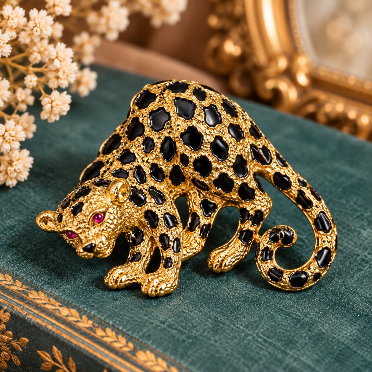 Leopard Brooches - Etsy
