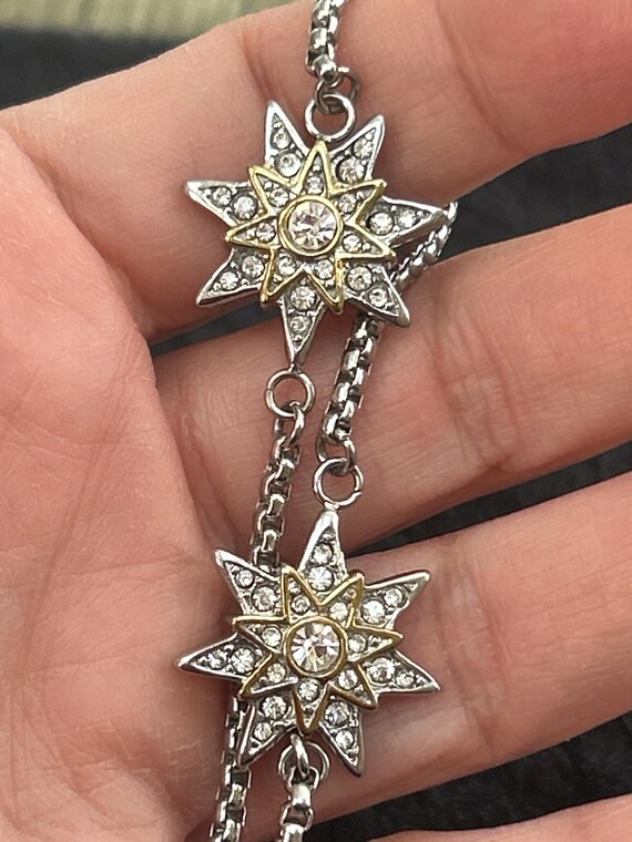 Celestial Starburst Statement Necklace – Silver &… - image 3