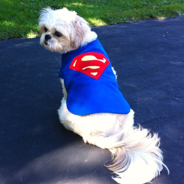 Superman Dog Coat or Costume Size X-Small