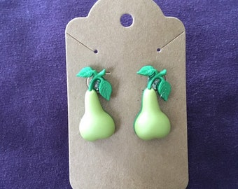 Boucles d’oreilles Green Pear Stud