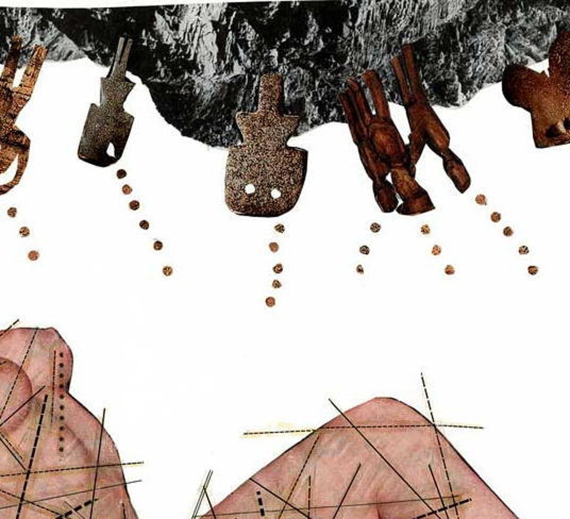 Adam and Eve Redux….a Collage for Lovers…..on Sale - Etsy