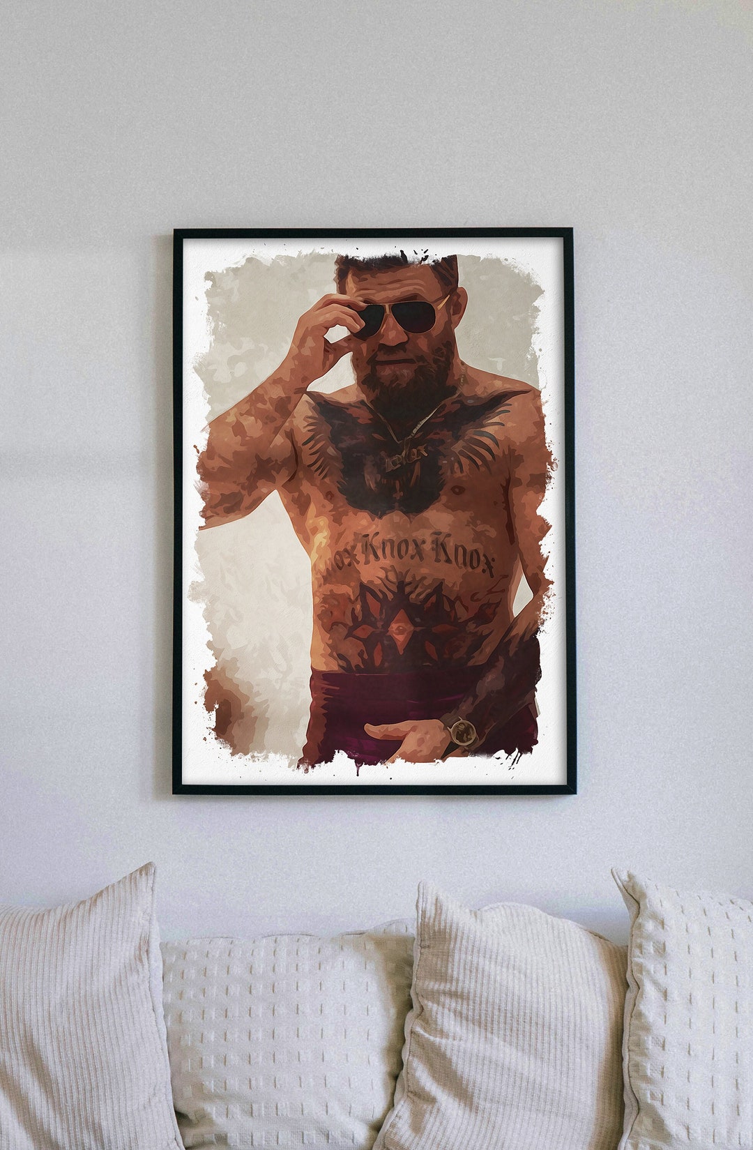 Conor Mcgregor Sports Poster Printable Eclectic Wall Art Abstract Wall ...