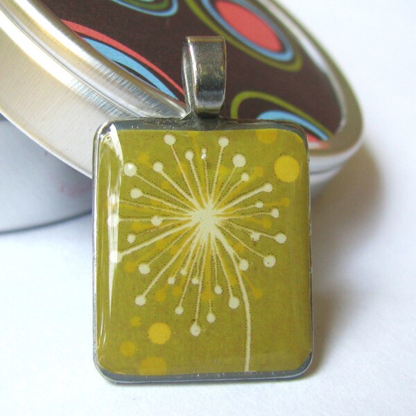 Vintage Dandelion. The ORIGINAL silver waterproof pendant.