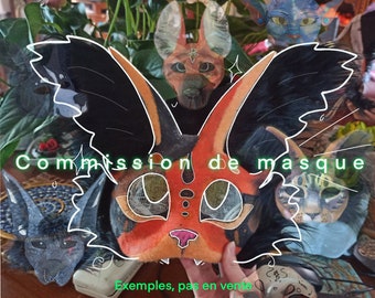 Commissions de masque therian/quadrobist, canin félins et autres.