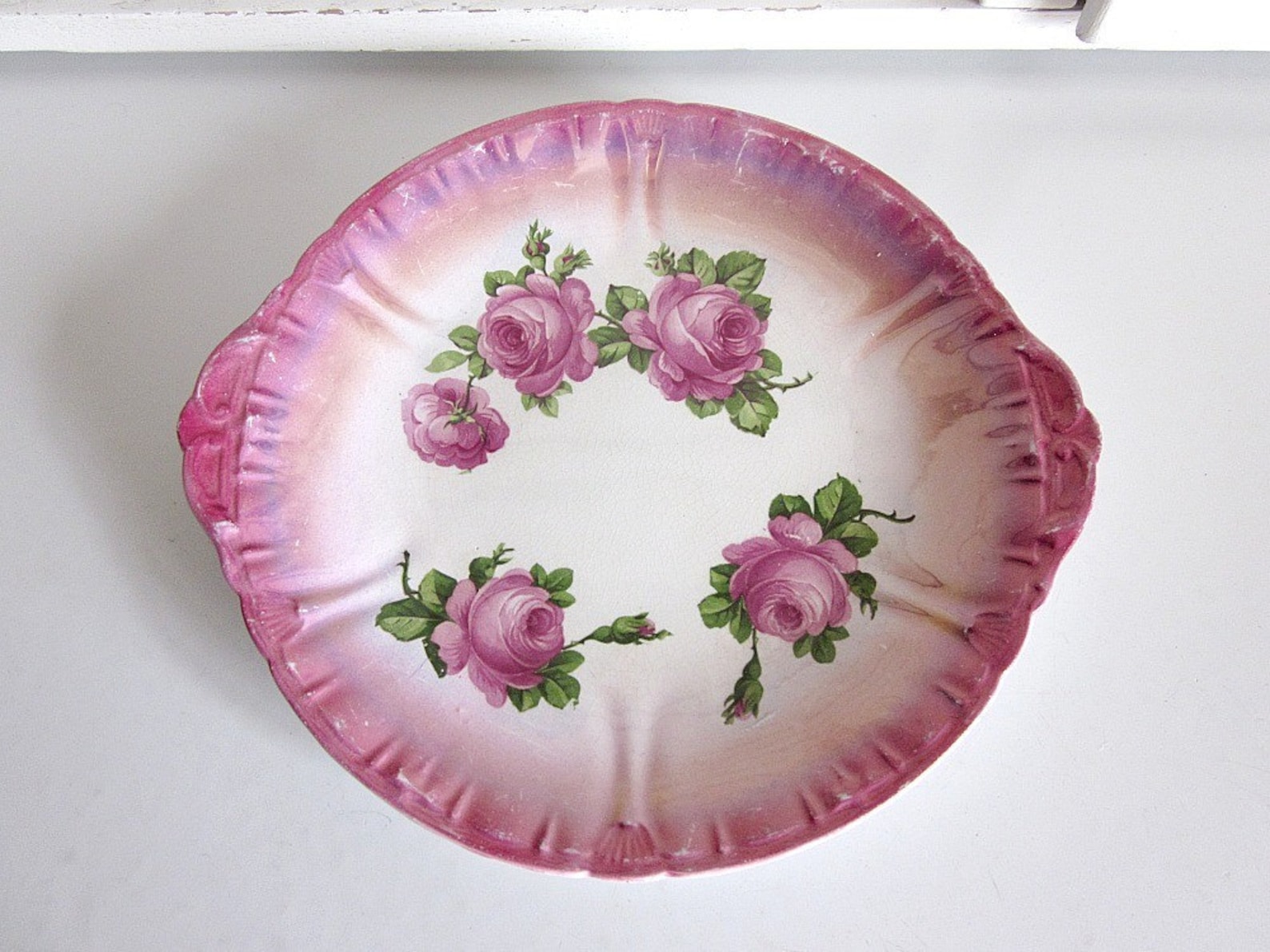 SALE Antique Porcelain Plate Franz Ant Mehlem Bonn Bermany Etsy