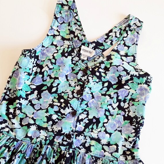 Vintage Floral Dress Jumper Dress 