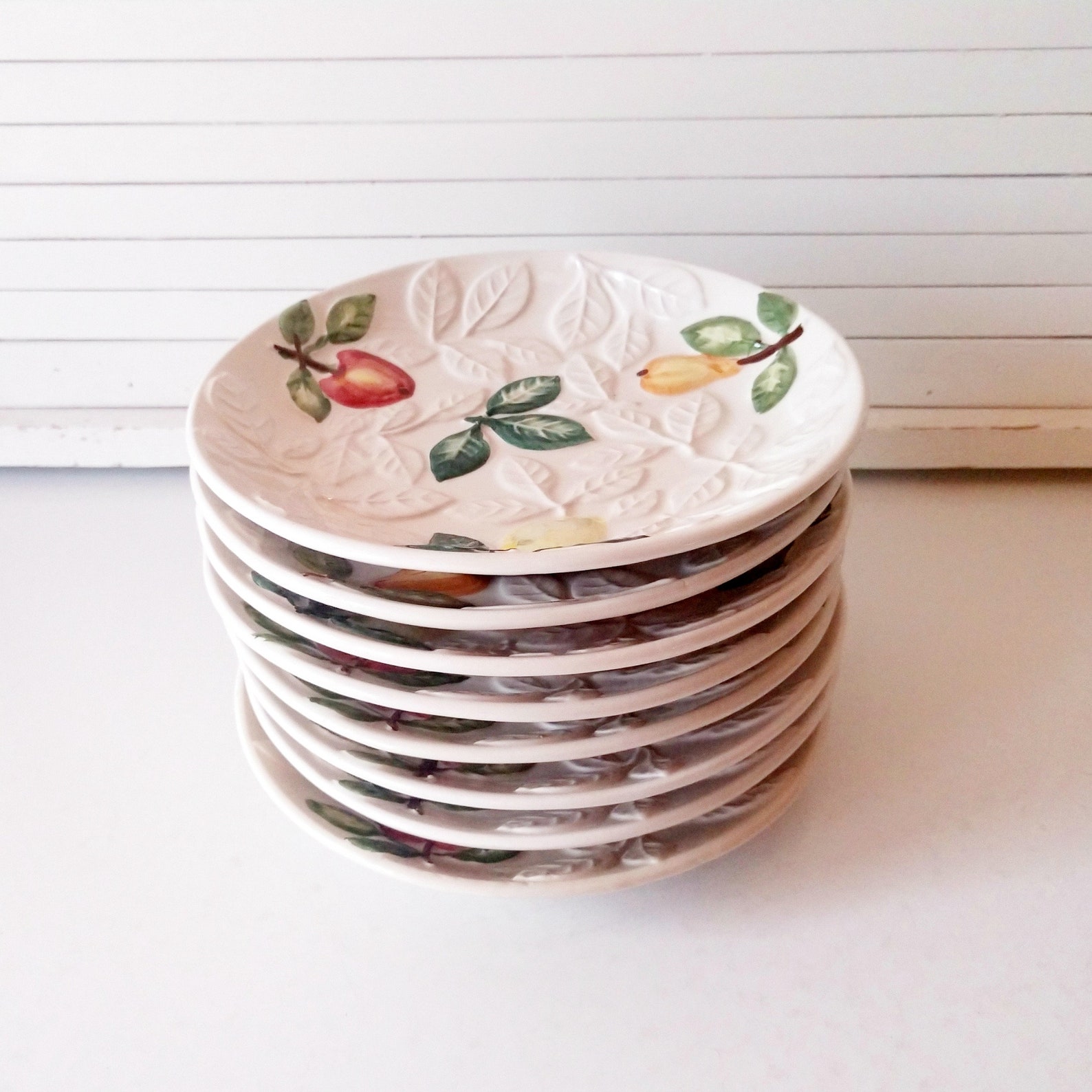 Vintage Appetizer Plates Set of 8 Made in Portugal Etsy