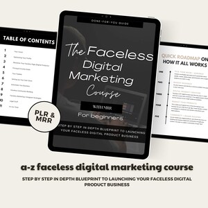 Faceless MRR Vault, digital marketing course men, faceless videos, plr ,master resell rights,sell on etsy, tiktok,private label rights, image 2