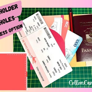 Patrón de titular de pasaporte de cuero sintético / Cubierta de pasaporte / Plantilla SVG / Proyecto Cricut / Manualidades de cuero sintético DIY / SVG, png, jpg, pdf