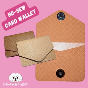 Modelo de carteira de cartão sem costura | Modelo SVG | Modelo de carteira de cartão sem costura | Modelo de bolsa de couro sintético