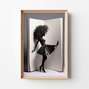 Look Forward Original, Digital Download, Black Woman Portrait, AI Art, Printable Wall Art, Modern Wall Decor. GPT4