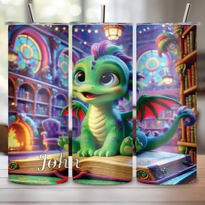 Personalized Cosmic Dragon Custom Tumbler, Fantasy GIft Cup Insulated Tumbler, Mythical Mystical Magical Fire Beast Travel Mug 20OZ 30OZ