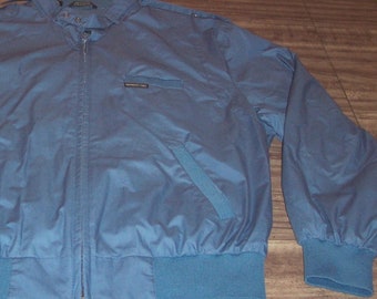 Kurtka męska Vintage MEMBERS ONLY Original Iconic Bomber Racer Jacket LARGE Blue