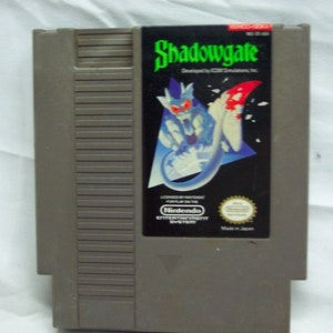 Vintage 1989 SHADOWGATE Nes Nintendo Video Game Cart Cartridge Tested Authentic Original 1980&#39;s #3 Screw