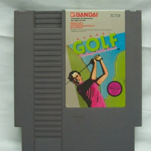 BANDAI GOLF Challenge Pebble Beach NES Nintendo Video Game Cart Cartridge 1988 Tested