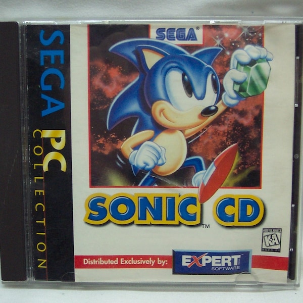 Vintage Sonic the Hedgehog Sega PC Collection CD Windows 95