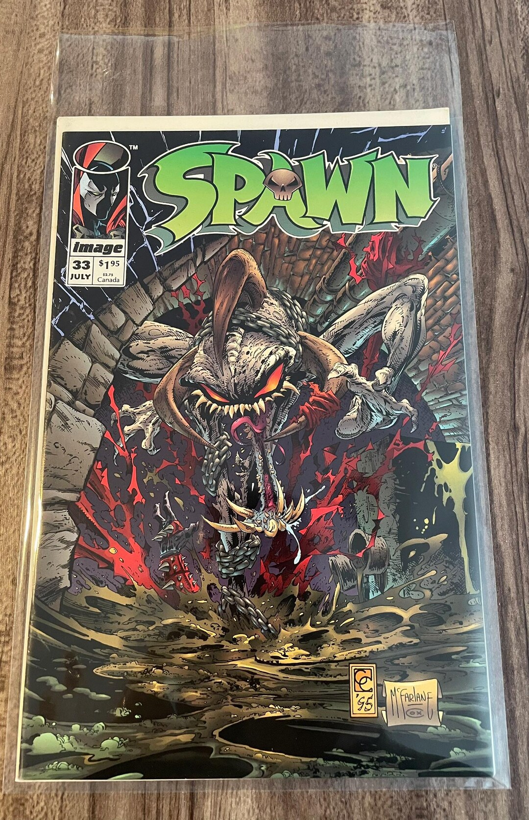 Vintage 1995 SPAWN #33 Comic Book Image Comics Todd Mcfarlane Greg