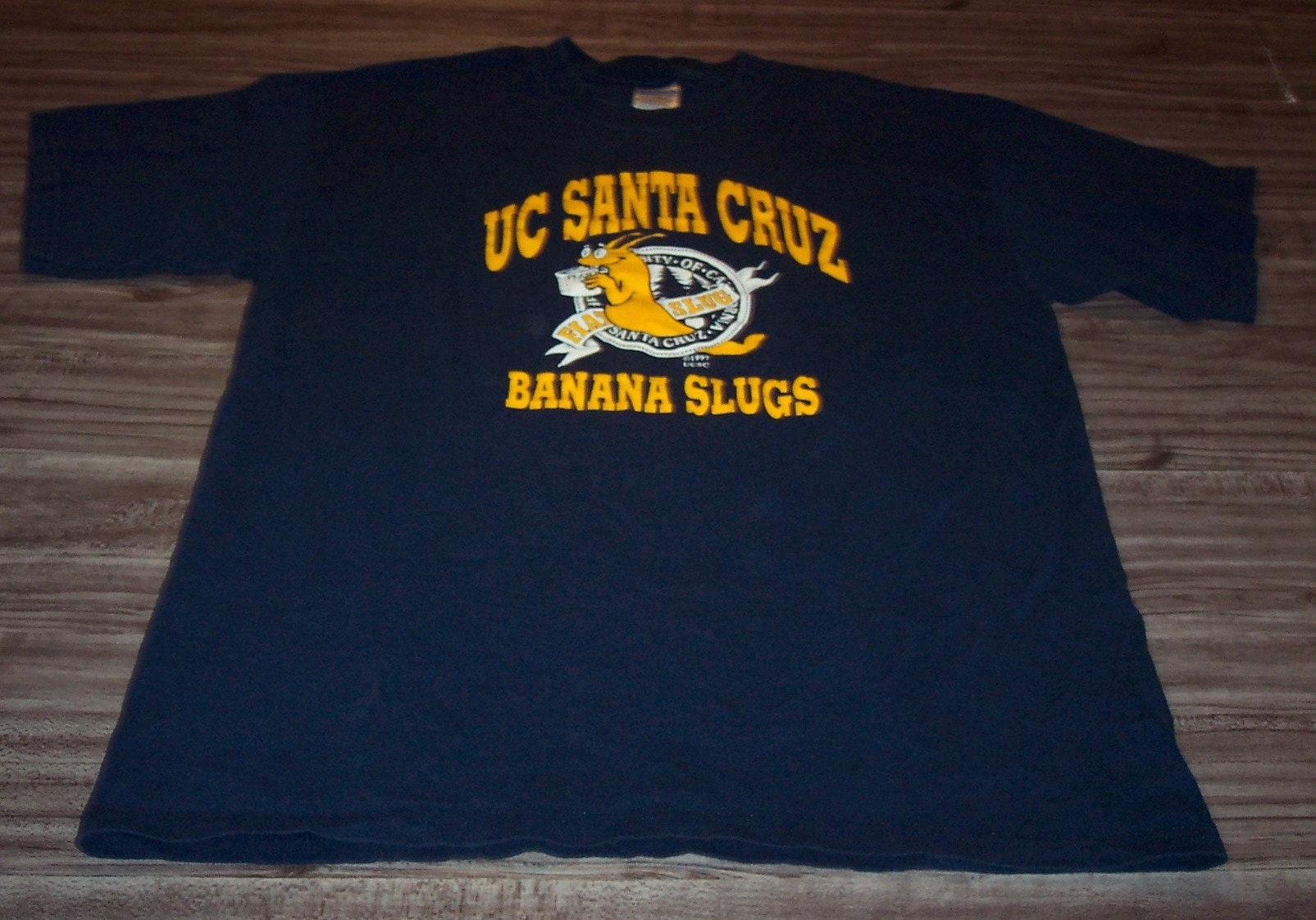 UC SANTA CRUZ 1997年製ヴィンテージ Tシャツ Vintage 1997 UC Santa Cruz Banana Slugs Pulp Fiction T-shirt
