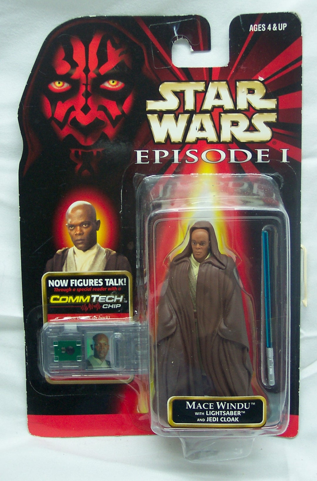 Vintage 1998 Star Wars Episode 1 The Phantom Menace MACE WINDU